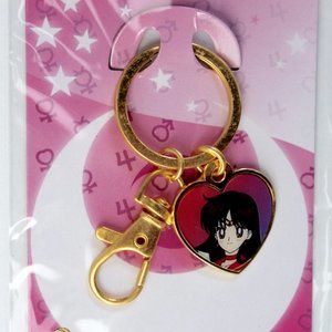 Sailor Moon Sailor Mars Heart Charm Keychain